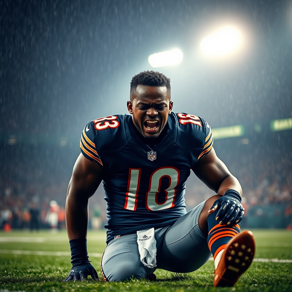 Caleb Williams Suffers Non-Contact Leg Injury in Bears' Rainy Clash vs. Vikings