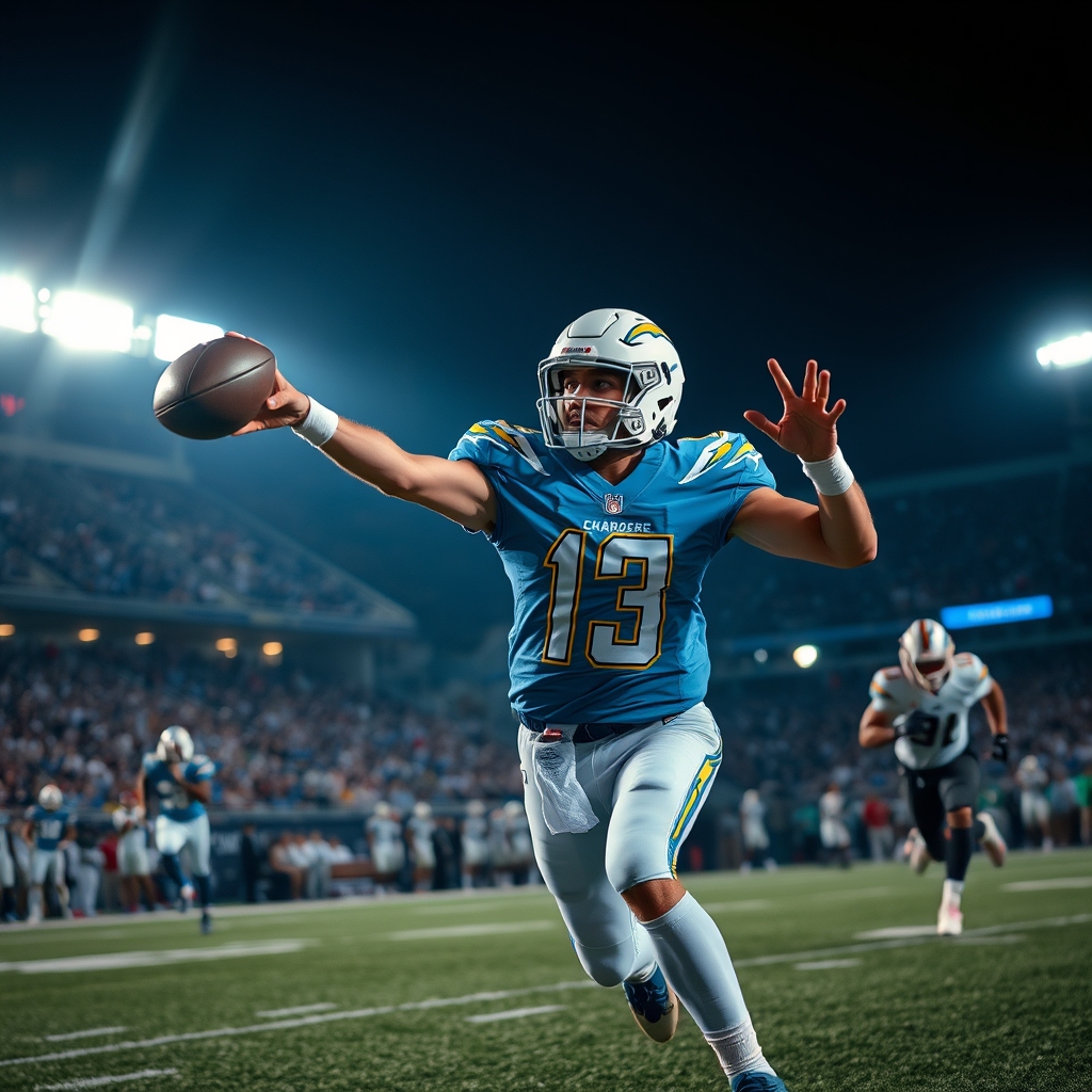 Chargers' Jim Harbaugh Drops 'Double Wow' as Justin Herbert Launches 65-Yard TD Bomb