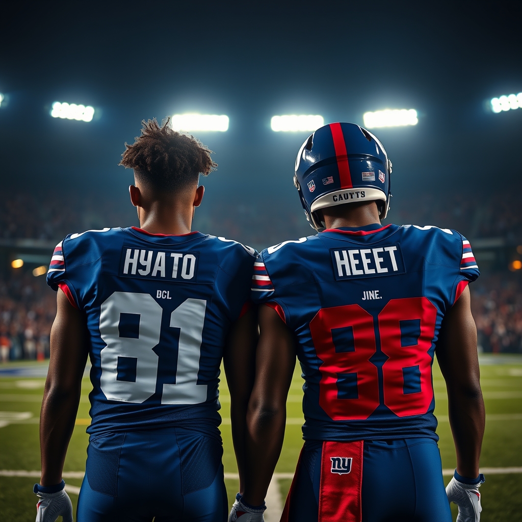 Giants Receivers Honor Legends: Hyatt, Fields Switch Numbers for Nostalgic Tribute