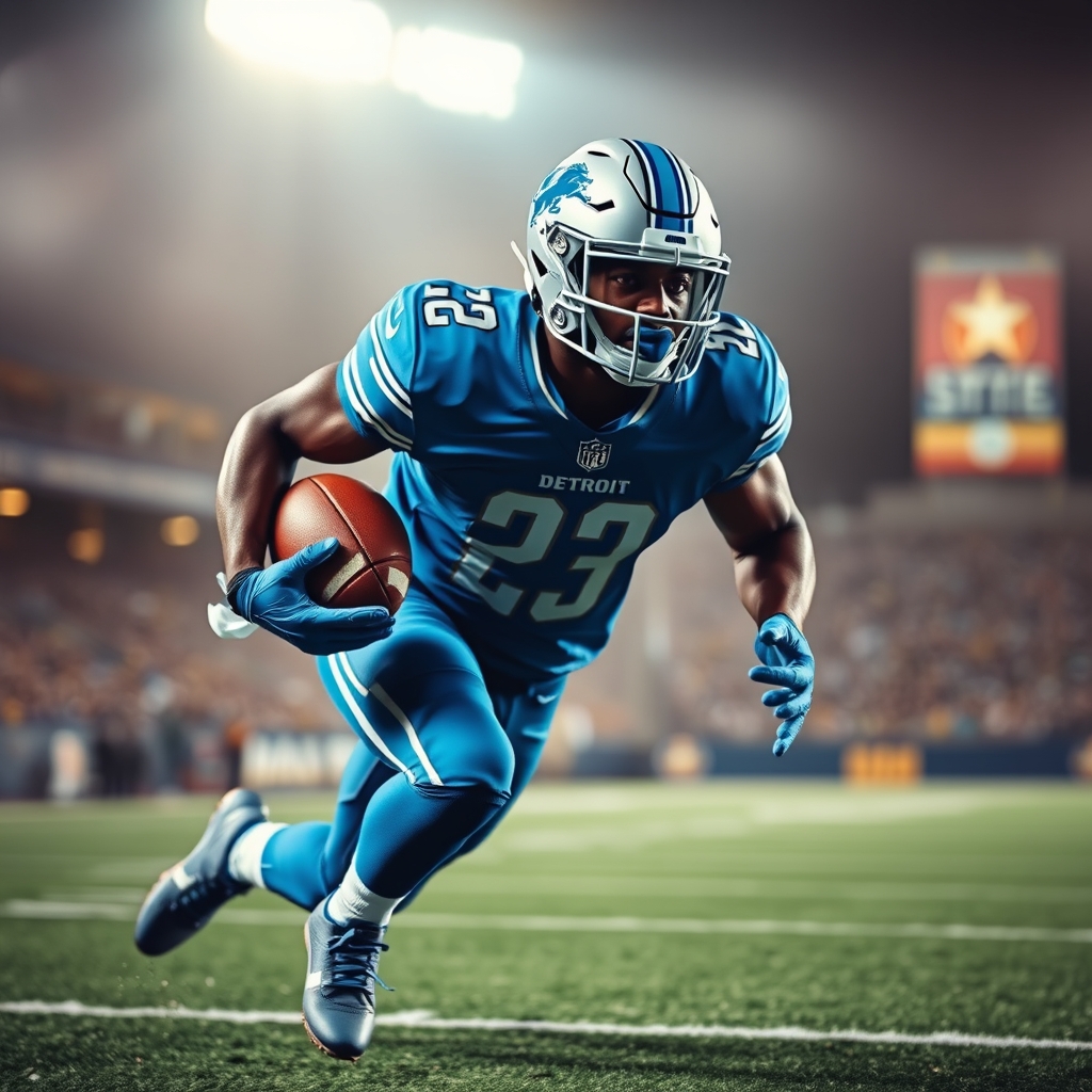 Jahmyr Gibbs Eyes Historic 50-in-50 Club in Lions Season Opener