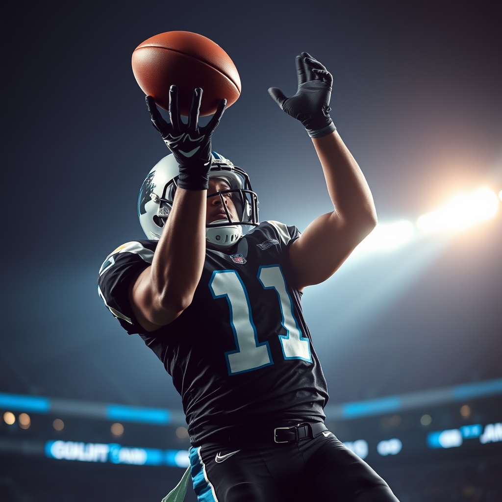 Jalen Coker Limited at Panthers Practice, Ankle Injury Clouds Week 2 Status article cover