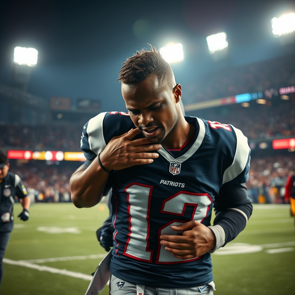 Patriots' A.J. Brown Suffers High-Ankle Sprain in Season-Opening Loss to Seahawks article cover