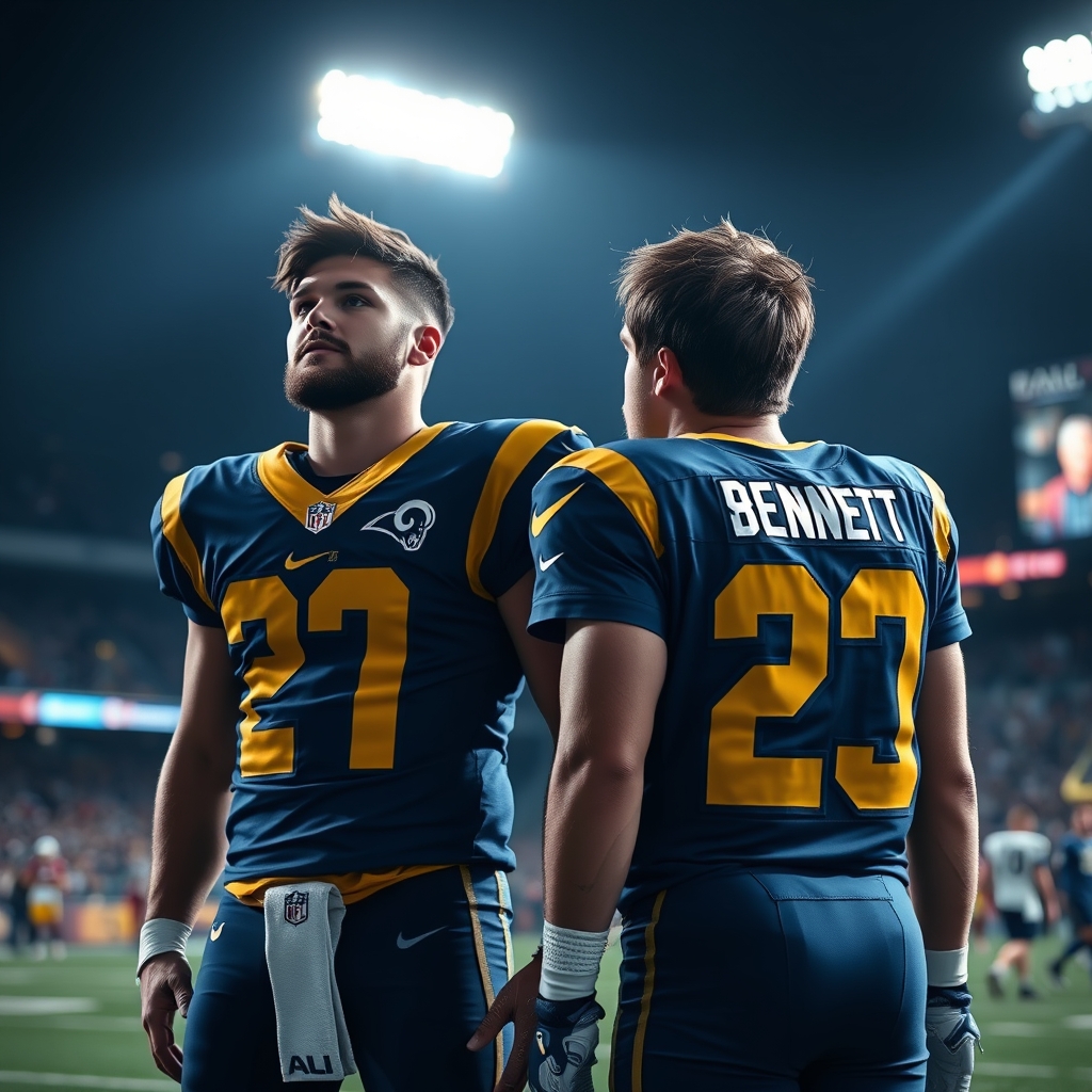 Rams' QB2 Mystery: McVay Keeps Bennett vs. Simpson Under Wraps article cover