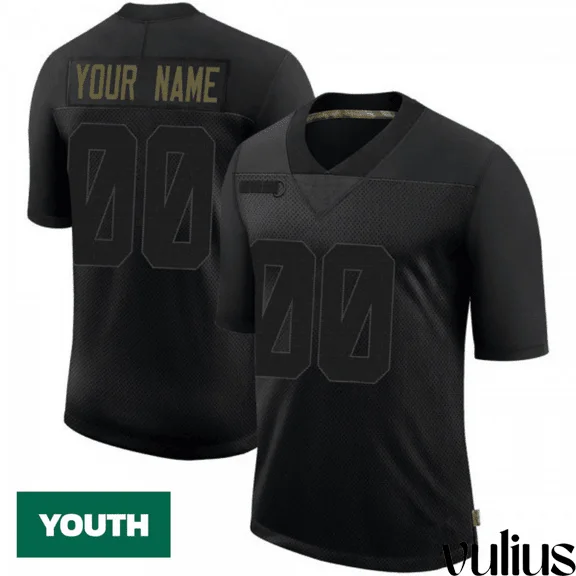 49ers Custom Jersey, Black Youth's, 2020 Salute To Service Jersey -