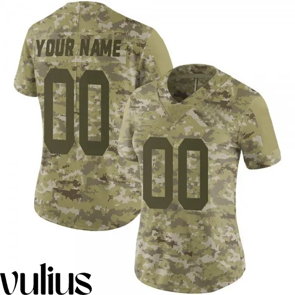 49ers Custom Jersey, Camo Woman's, 2018 Salute to Service Jersey -