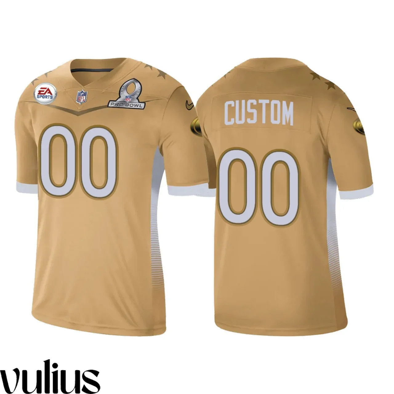 49ers Custom Jersey, Golden Men's, 2021 NFC Pro Bowl Game Jersey -