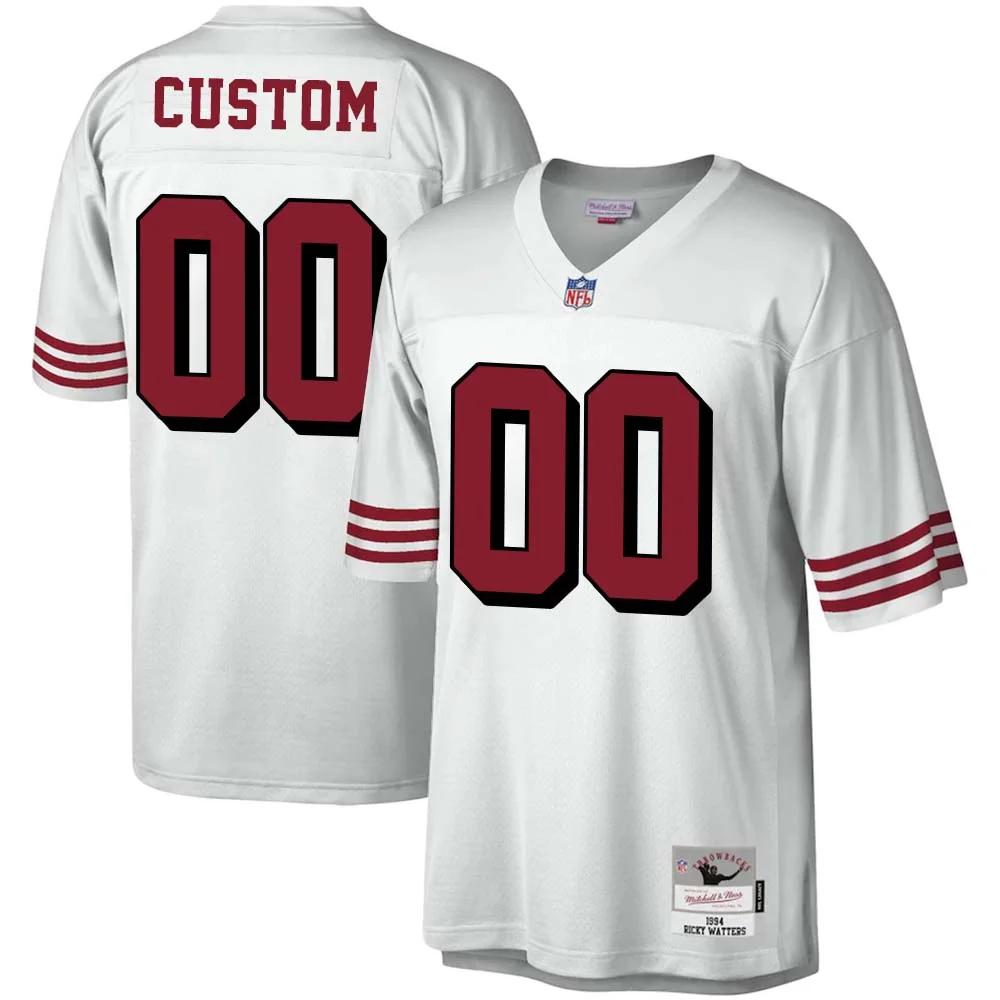 Custom 49ers Mitchell & Ness 1994 Legacy  Jersey - White