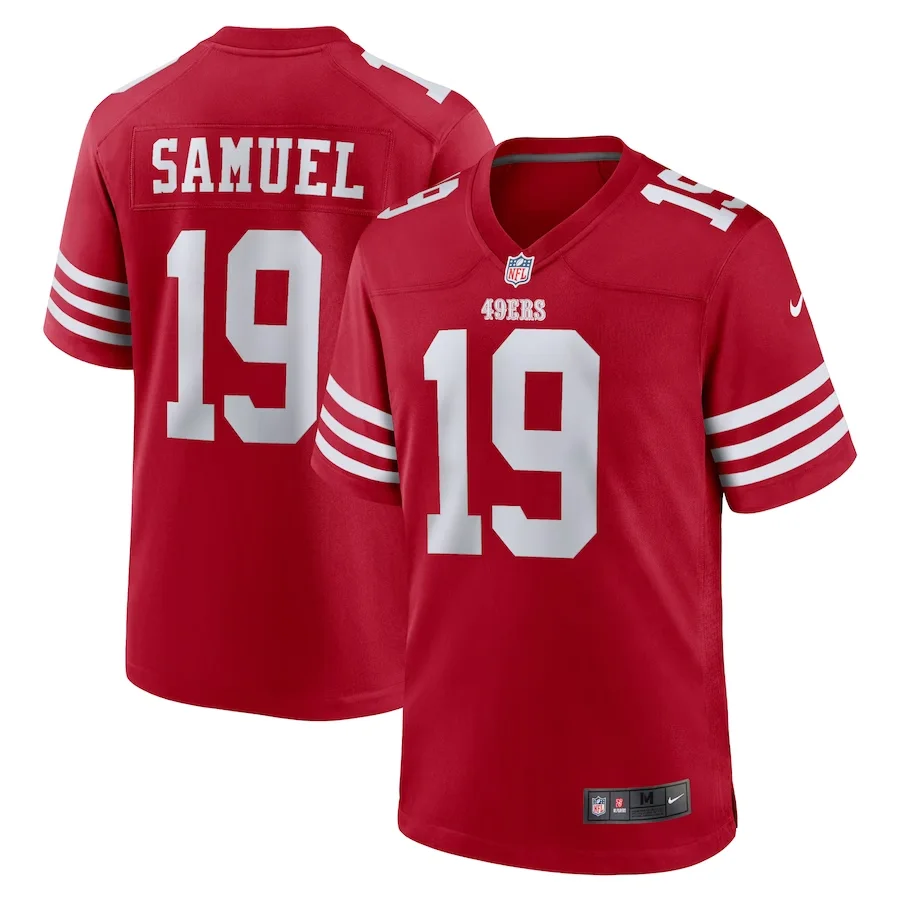 Deebo Samuel Jersey, Scarlet Men's, Player Game Jersey -