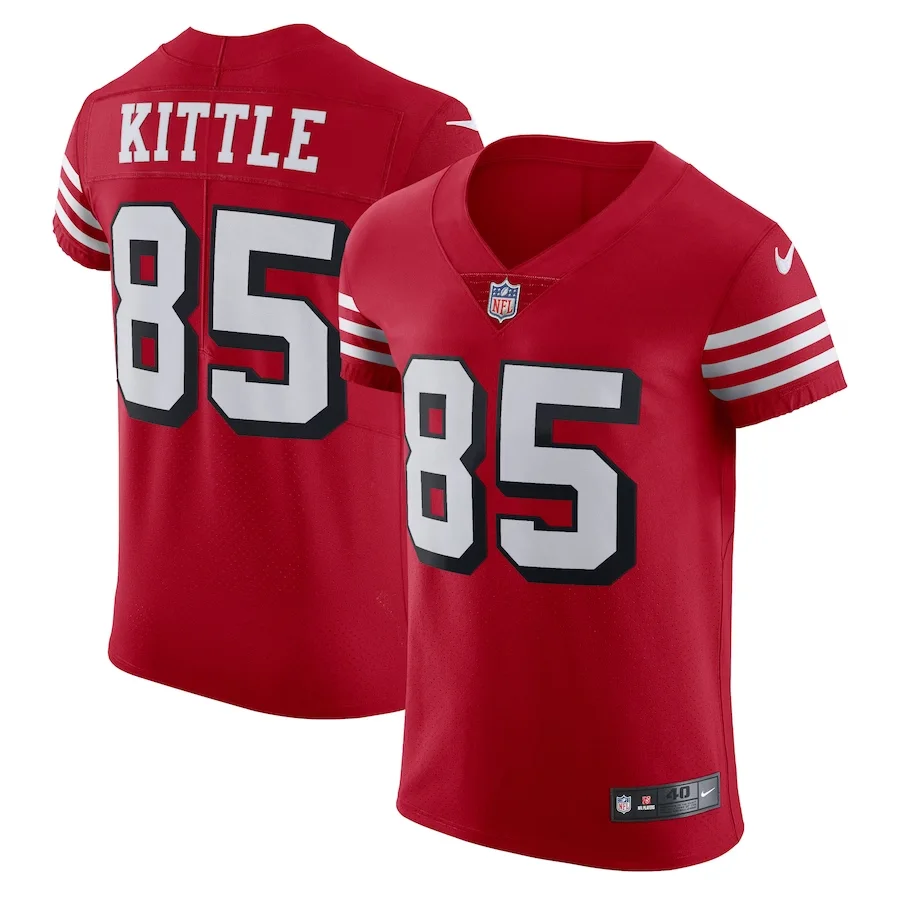 George Kittle Jersey, Scarlet Men's, Alternate Vapor Elite Jersey -