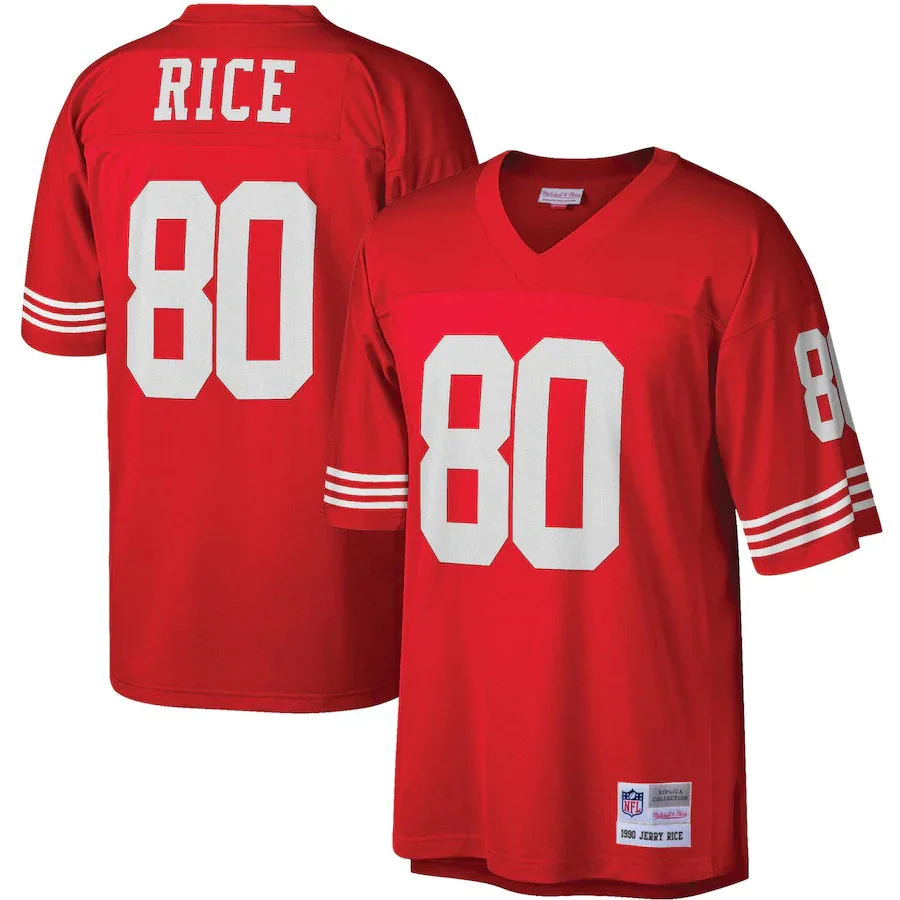Jerry Rice Jersey, Scarlet Men's, Big &amp; Tall 1990 Retired Player  Jersey