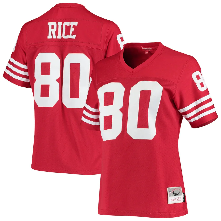 Jerry Rice Jersey, Scarlet Woman's, 1990 Legacy  Jersey