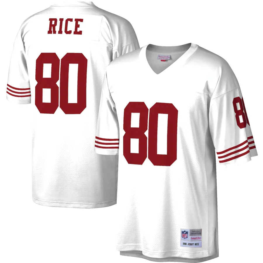 Jerry Rice Jersey, White Men's, Big &amp; Tall 1990 Retired Player  Jersey