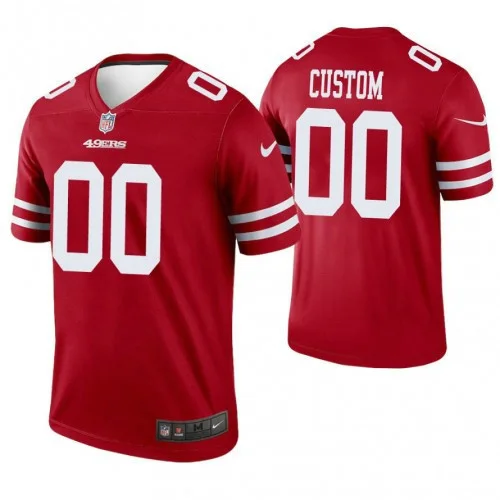 Men's San Francisco 49ers Scarlet Legend Customized Jersey -