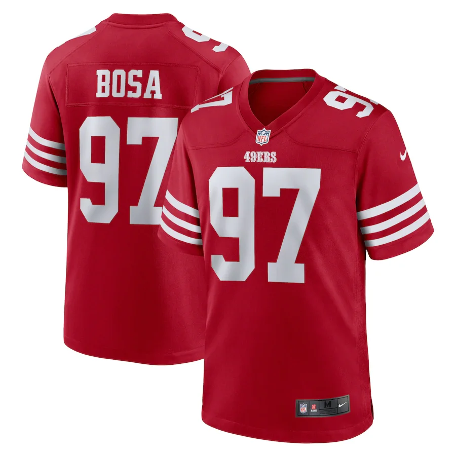 Nick Bosa Jersey, Scarlet Men's, Game Jersey -
