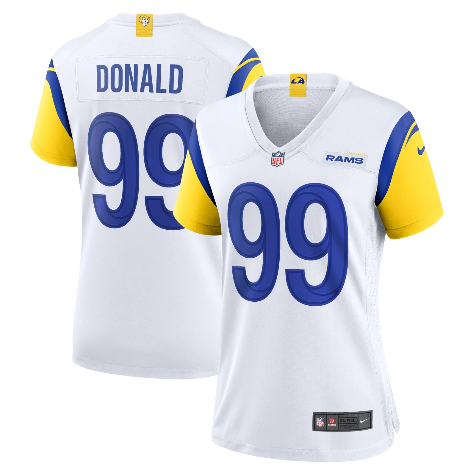 Aaron Donald Los Angeles Rams Woman's Alternate Player Game Jersey - White -