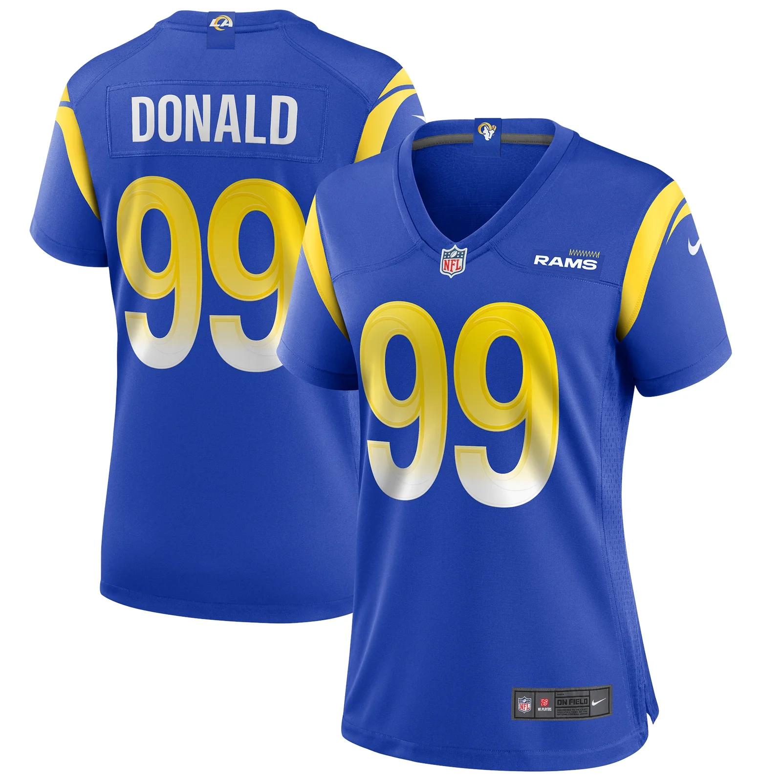 Aaron Donald Los Angeles Rams Woman's Game Player Jersey - Royal -