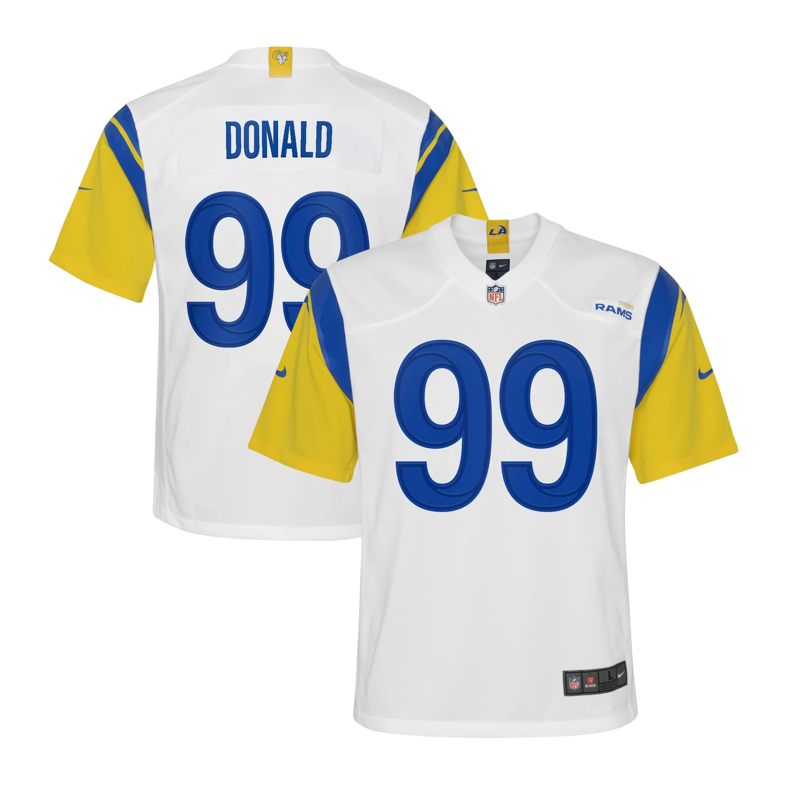 Aaron Donald Los Angeles Rams Youth Alternate Game Jersey - White -