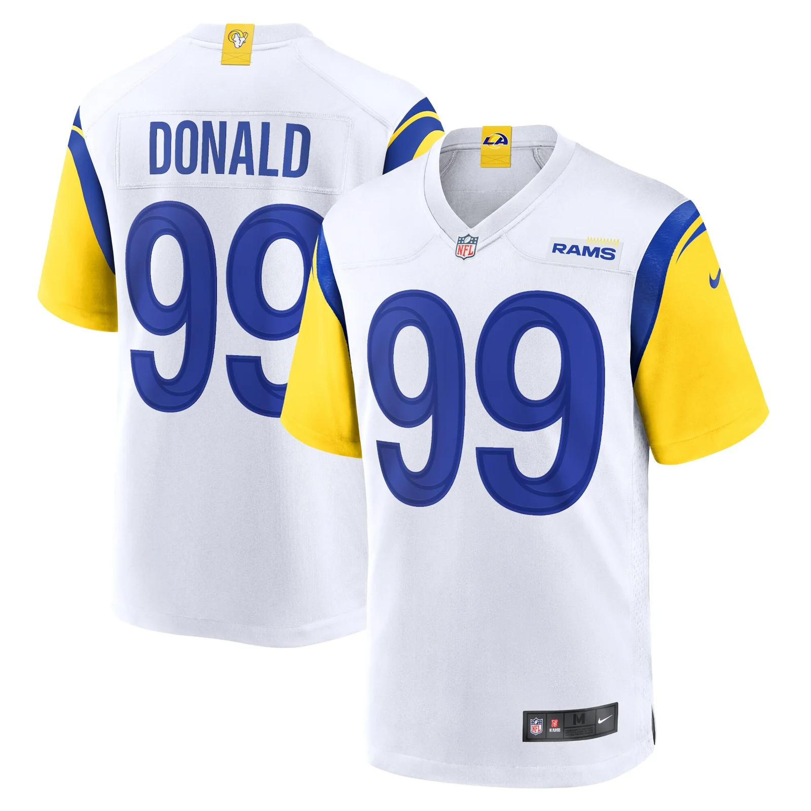 Men's Aaron Donald Los Angeles Rams Alternate Player Game Jersey - White -