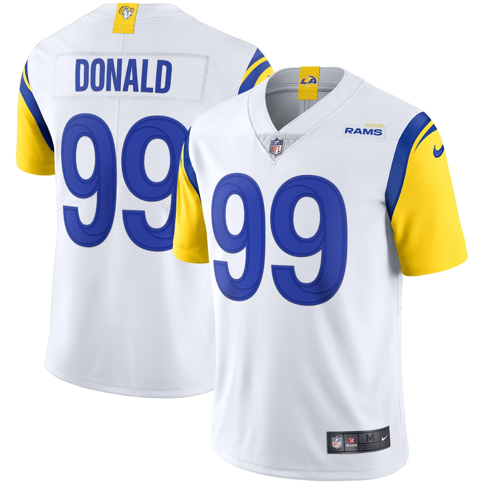 Men's Aaron Donald Los Angeles Rams Alternate Vapor Limited Jersey - White -