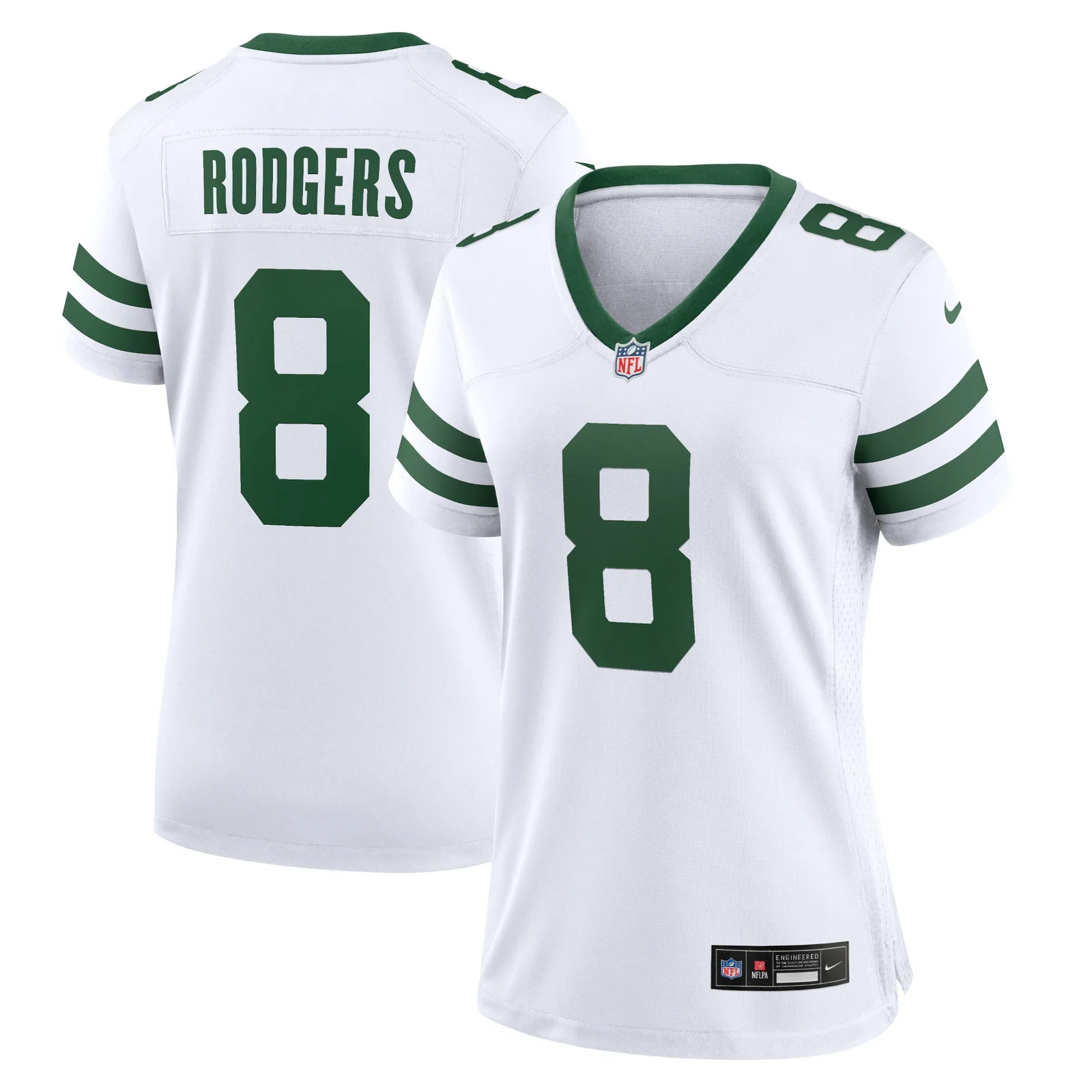 Aaron Rodgers New York Jets Woman's Legacy Player Game Jersey - White -