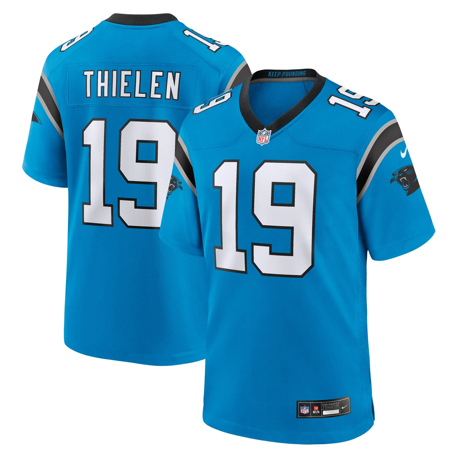 Men's Adam Thielen Carolina Panthers Alternate Game Jersey - Blue -