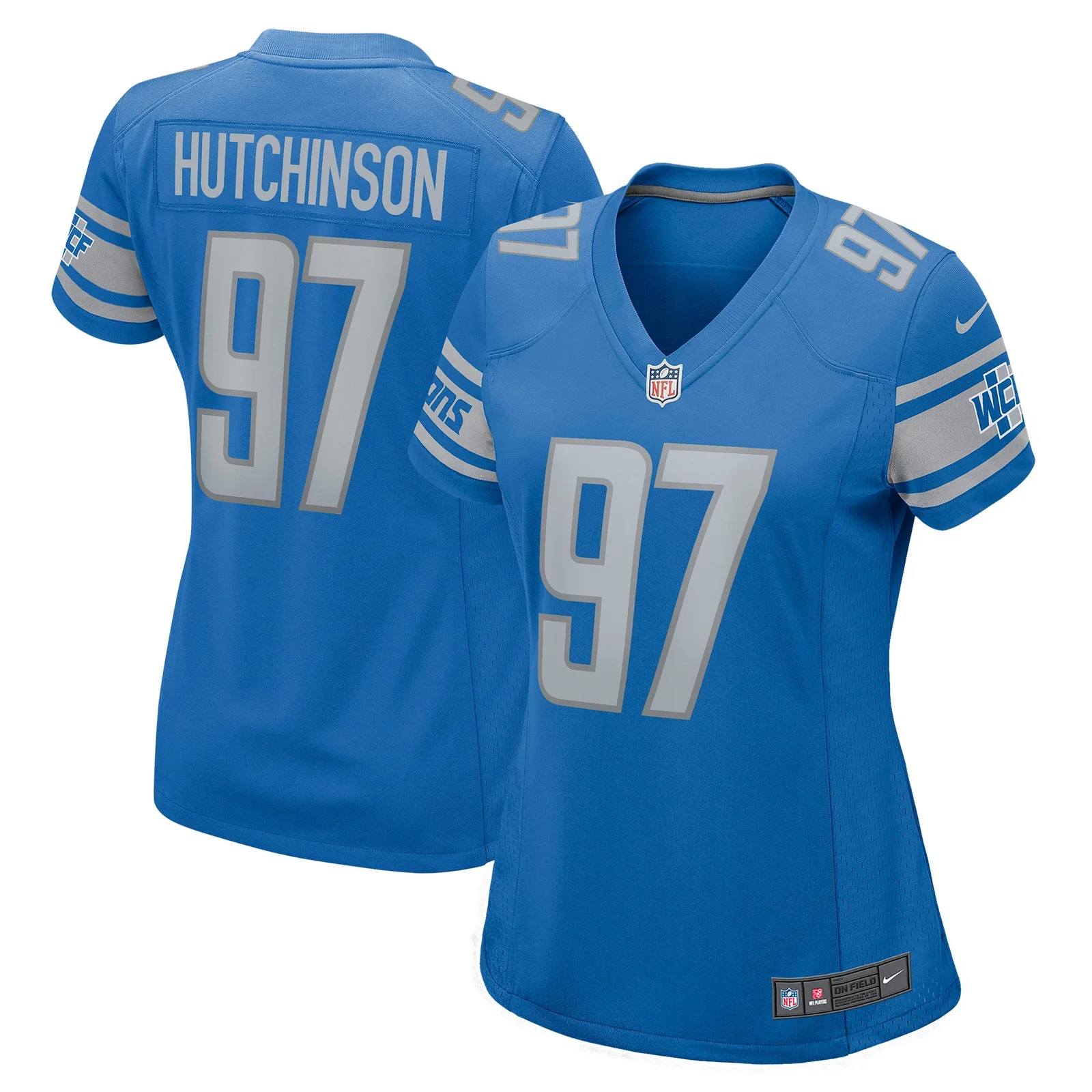 Aidan Hutchinson Detroit Lions Woman's Game Jersey - Blue -