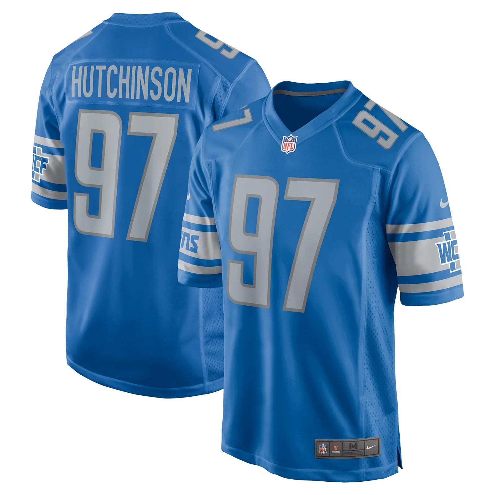 Men's Aidan Hutchinson Detroit Lions Player Game Jersey - Blue -