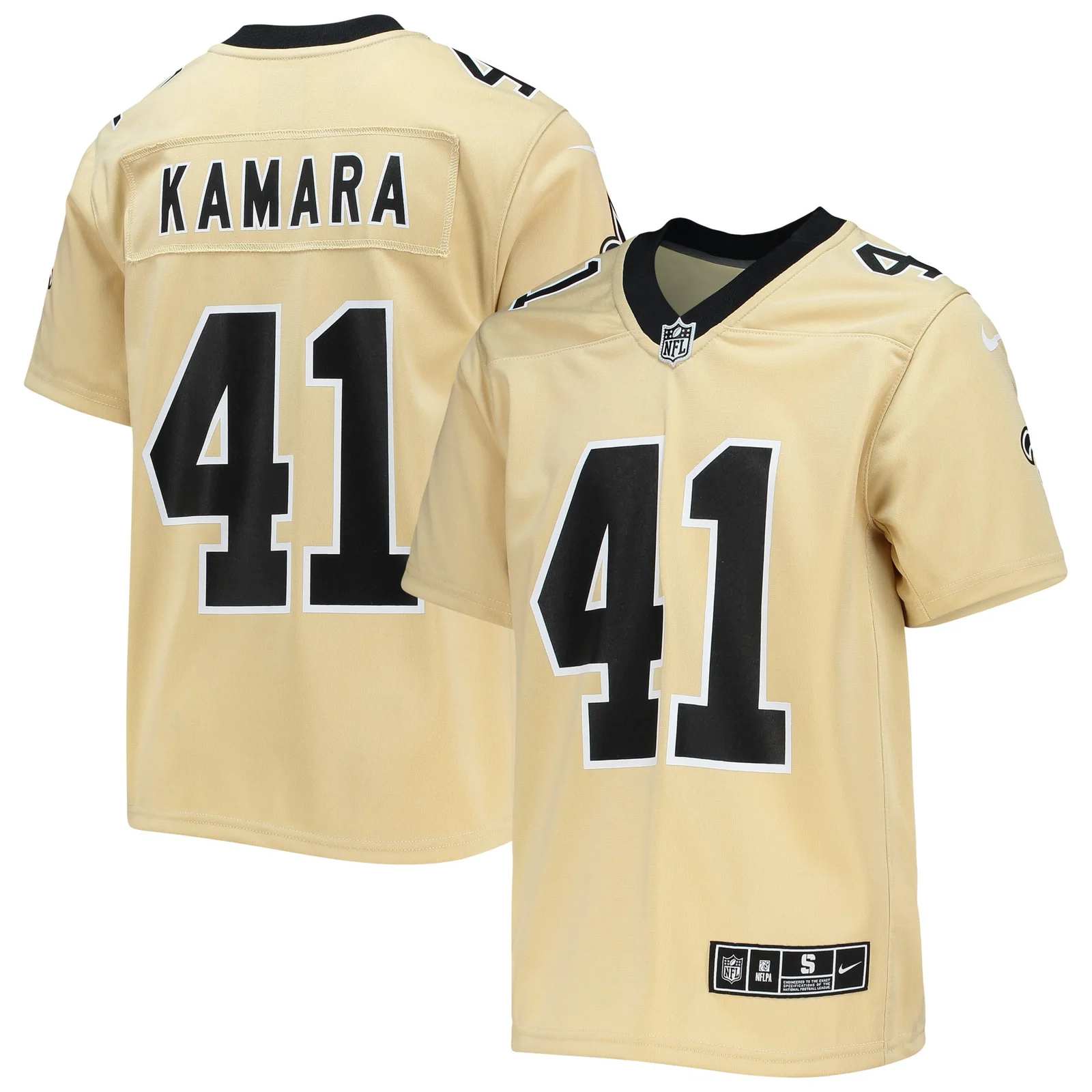 Alvin Kamara New Orleans Saints Youth Inverted Team Game Jersey - Gold -