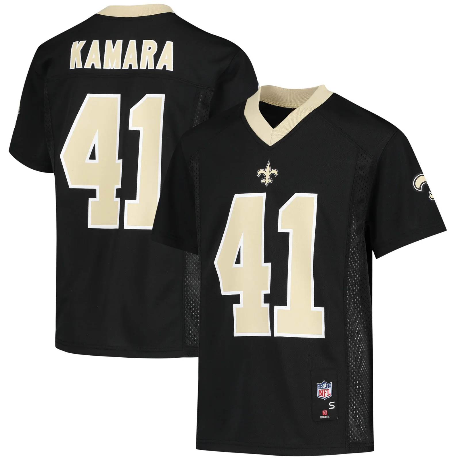 Alvin Kamara New Orleans Saints Youth  Player Jersey - Black