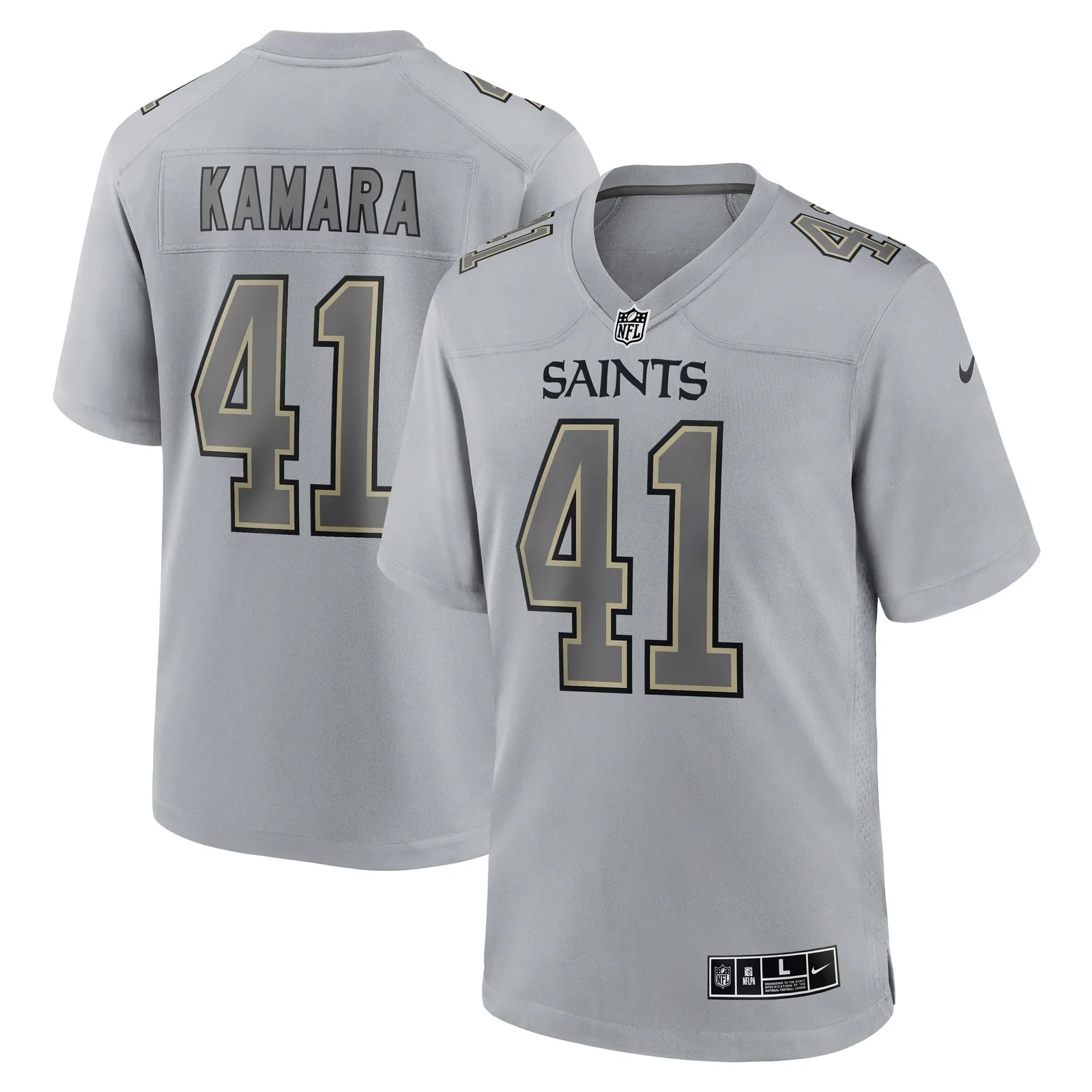 Men's Alvin Kamara New Orleans Saints Atmosphere Fashion Game Jersey - Gray -