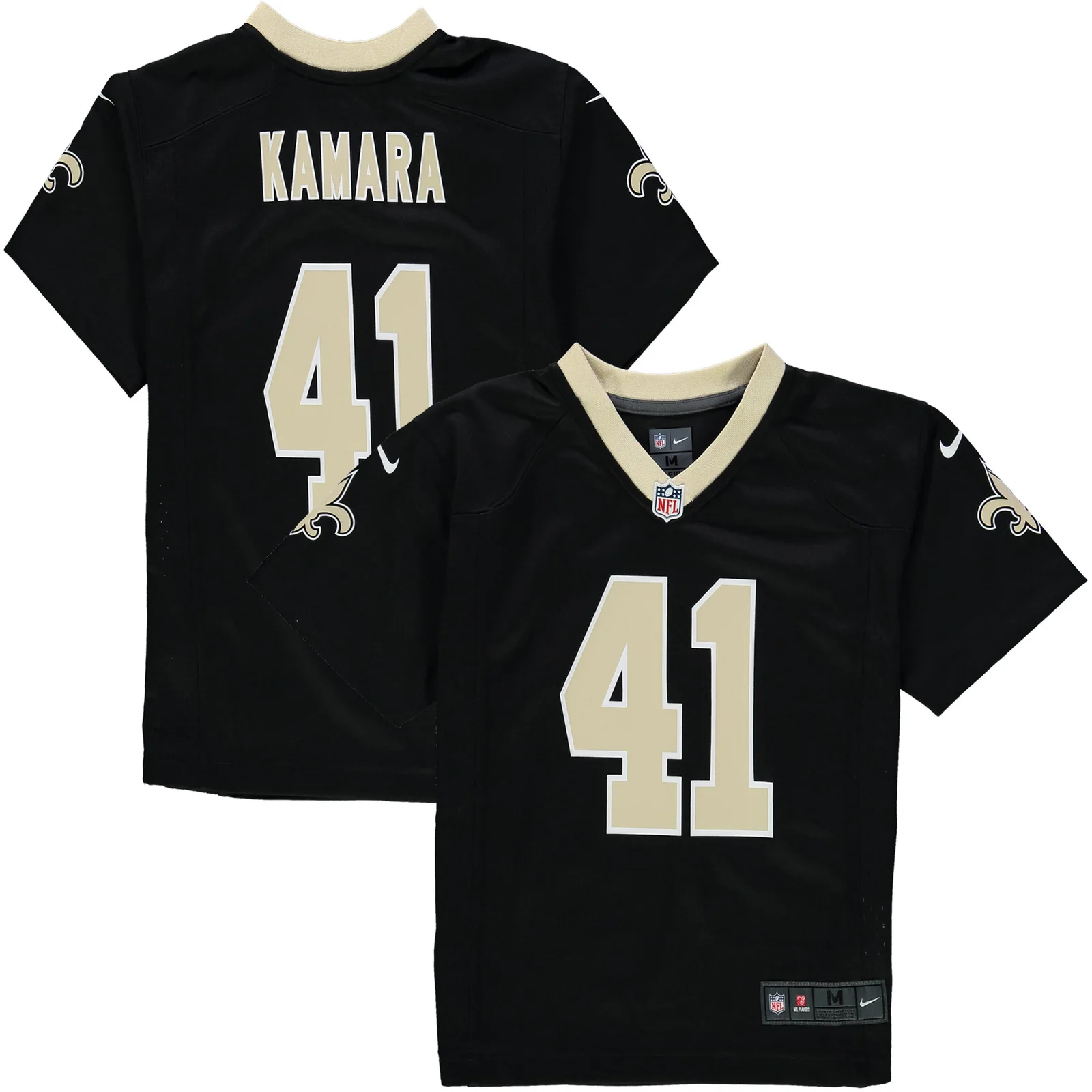 Men's Alvin Kamara New Orleans Saints Preschool Game Jersey - Black -
