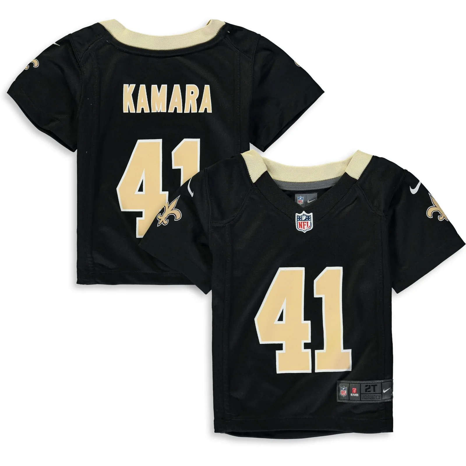 Men's Alvin Kamara New Orleans Saints Toddler Game Jersey - Black -