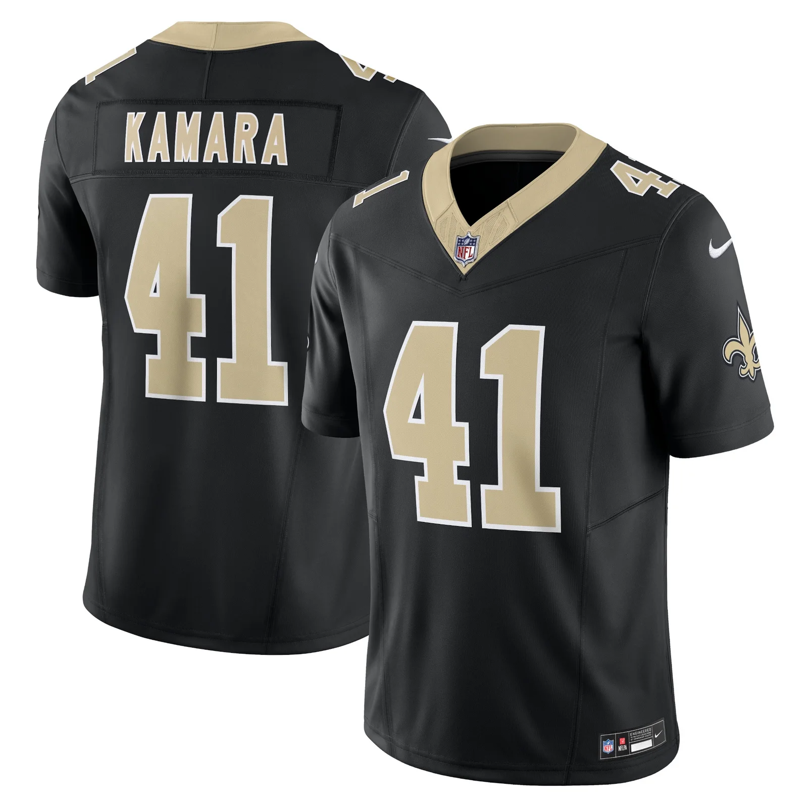 Men's Alvin Kamara New Orleans Saints Vapor F.U.S.E. Limited Jersey - Black -