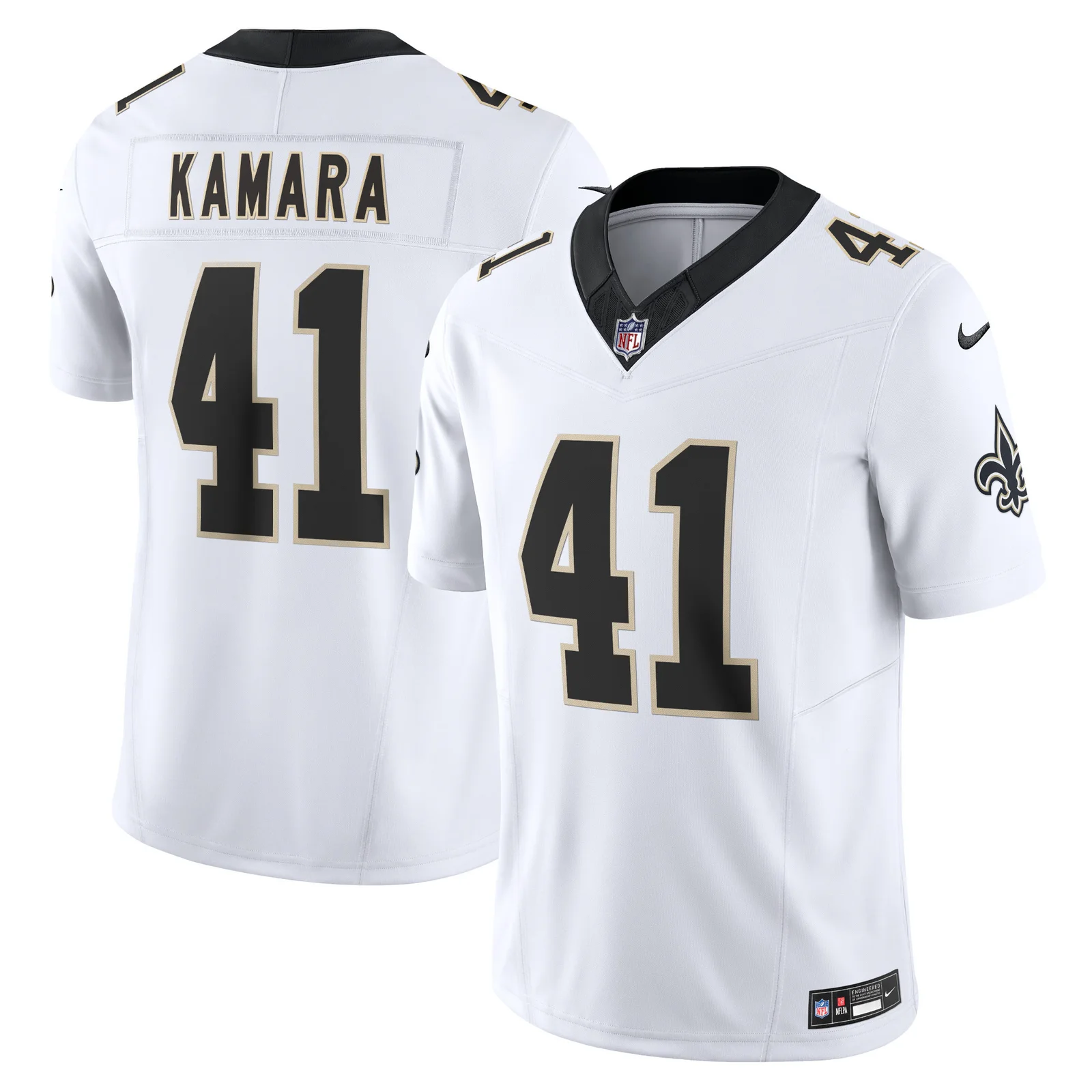 Men's Alvin Kamara New Orleans Saints Vapor F.U.S.E. Limited Jersey - White -