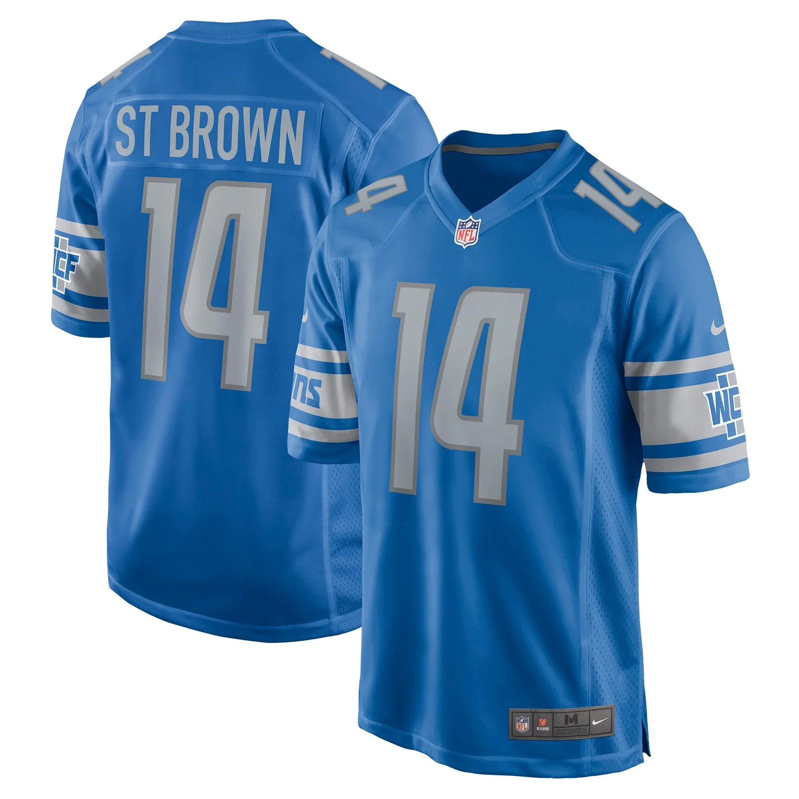 Men's Amon-Ra St. Brown Detroit Lions Game Player Jersey - Blue -