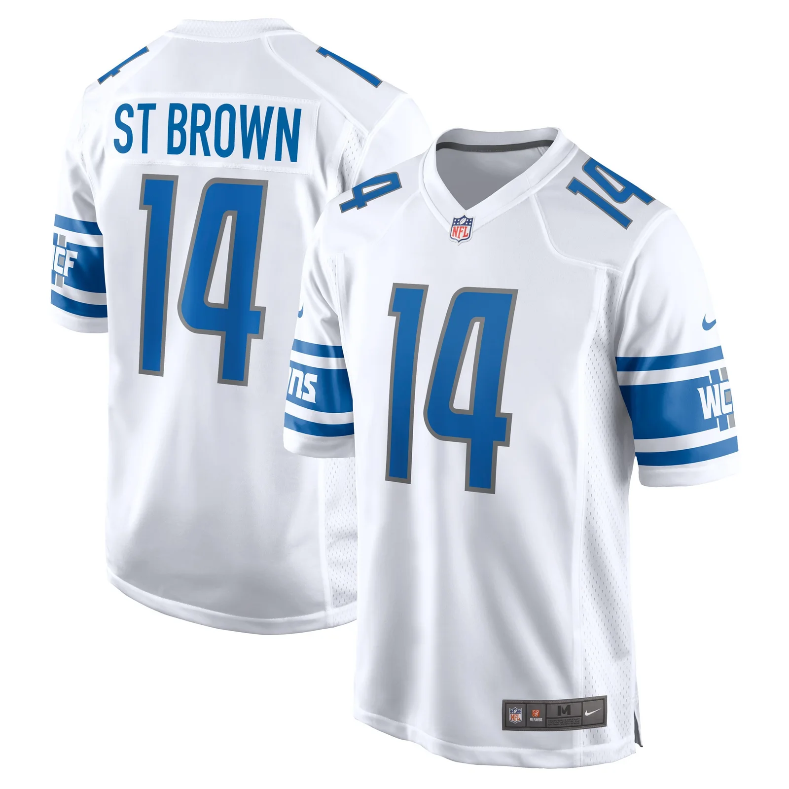 Men's Amon-Ra St. Brown Detroit Lions Player Game Jersey - White -