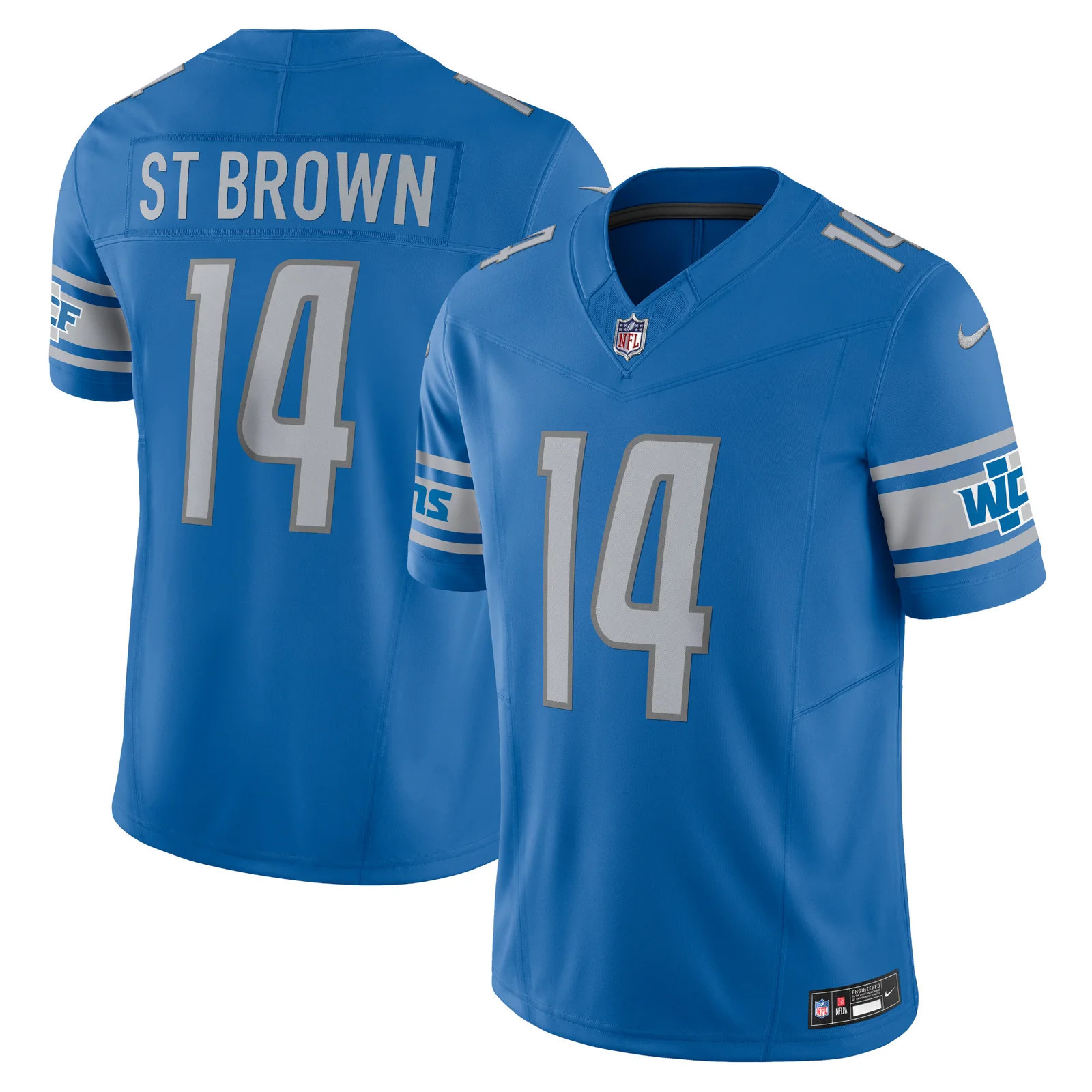 Men's Amon-Ra St. Brown Detroit Lions Vapor F.U.S.E. Limited Jersey - Blue -