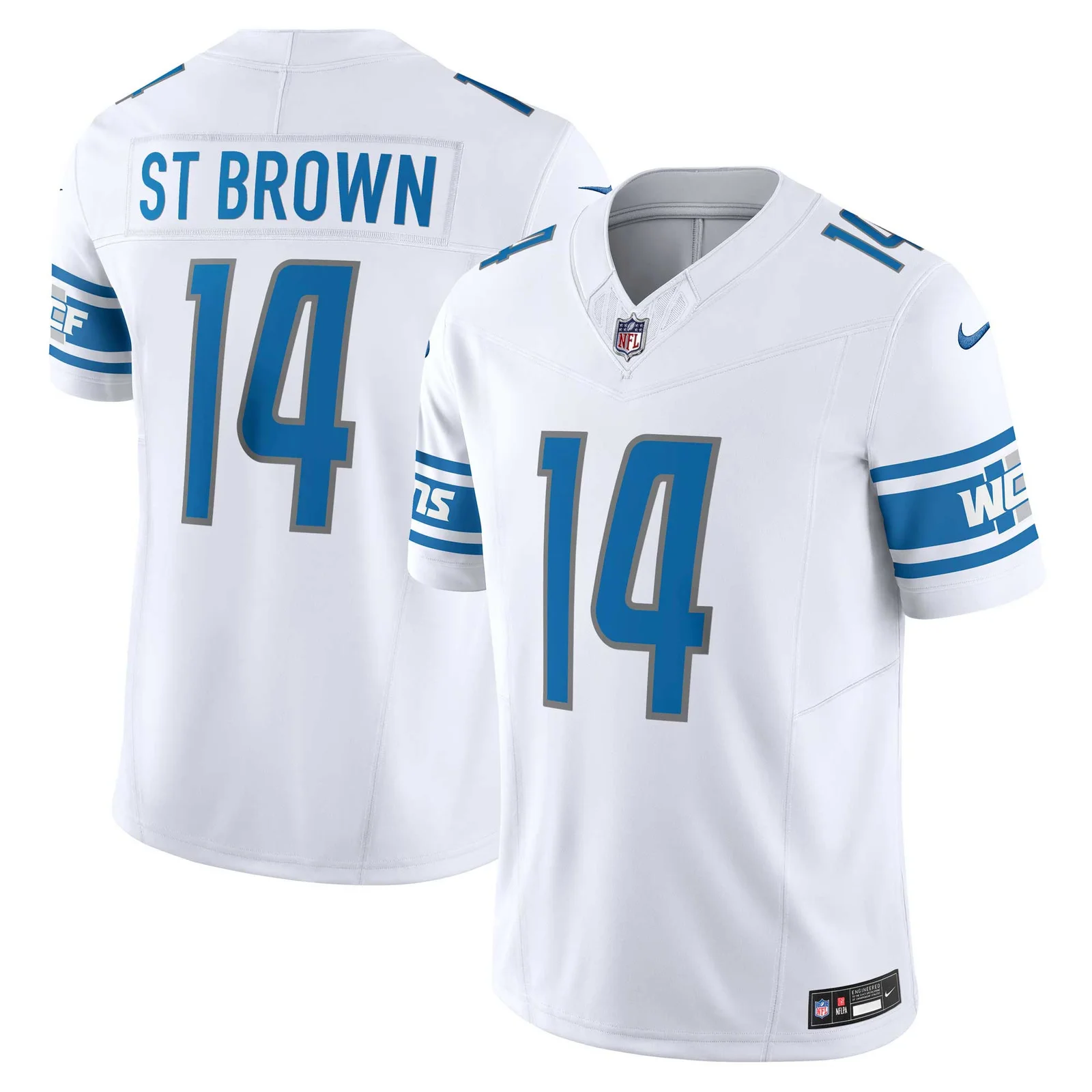 Men's Amon-Ra St. Brown Detroit Lions  Vapor F.U.S.E. Limited Jersey - White -