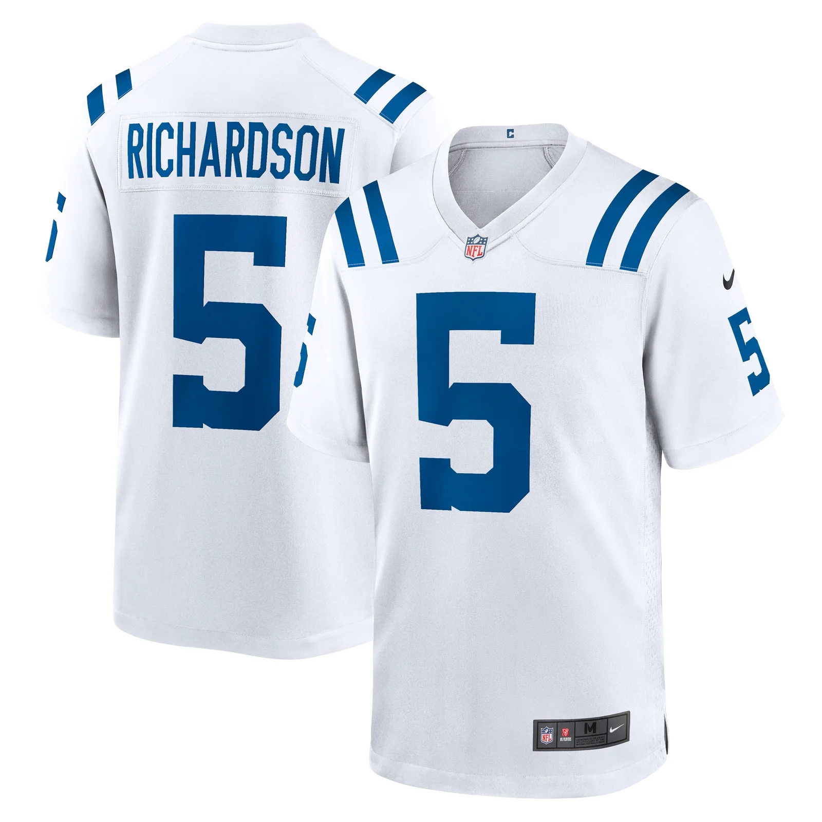 Men'sAnthony Richardson Indianapolis Colts 2023 NFL Draft First Round Pick Game Jersey - White -