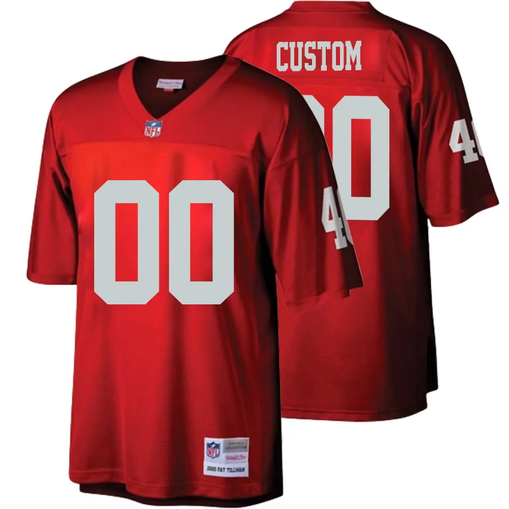 Custom Arizona Cardinals Mitchell & Ness Big & Tall 2000 Retired Player  Jersey Red