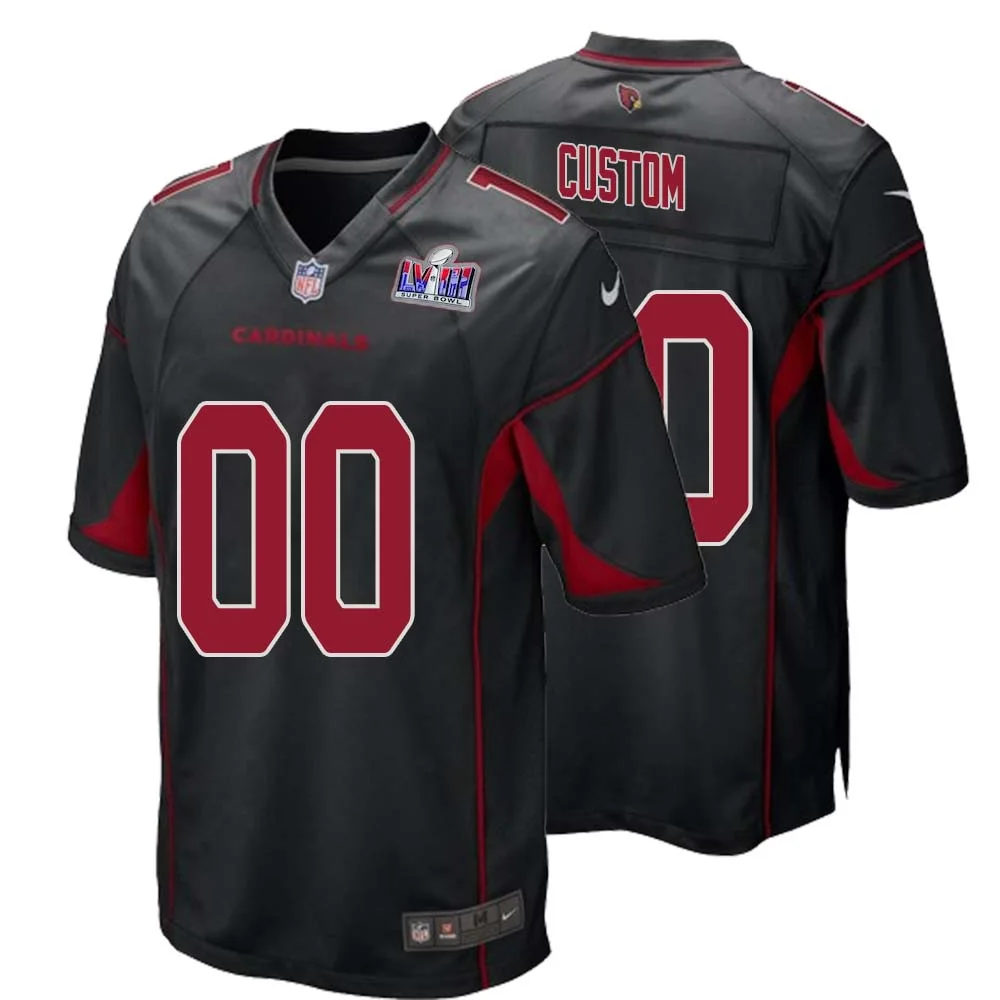 Custom Arizona Cardinals Super Bowl LVIII Alternate Game Jersey Cardinal for Men -