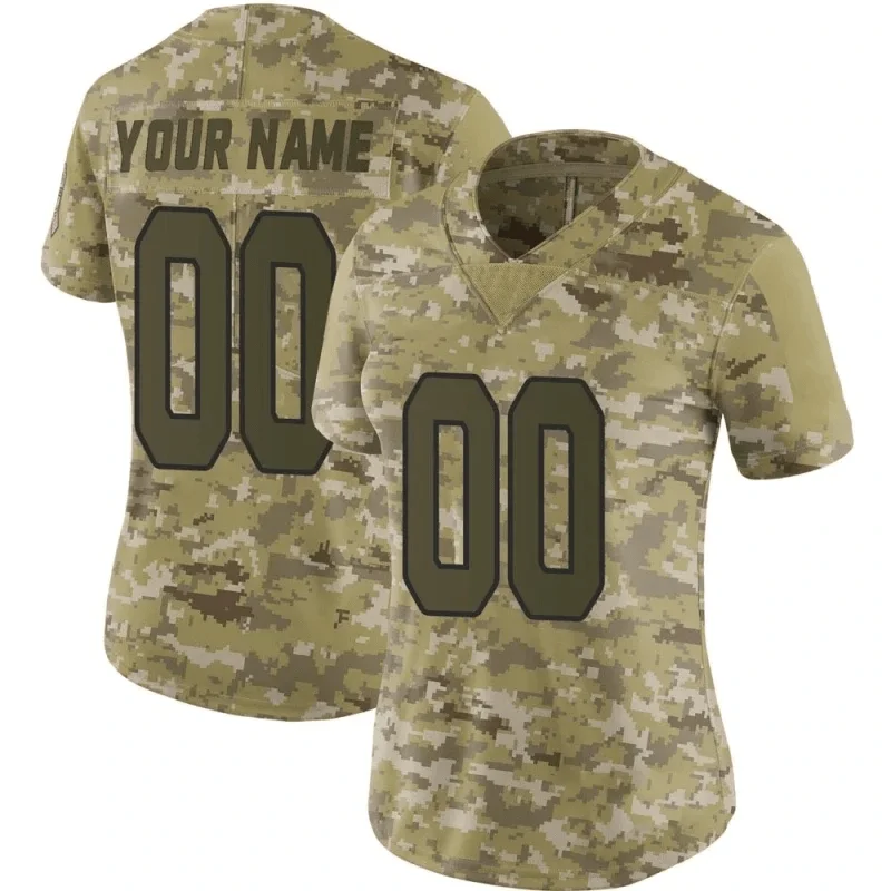Woman's CUSTOM ARIZONA CARDINALS CAMO 2018 SALUTE TO SERVICE JERSEY -
