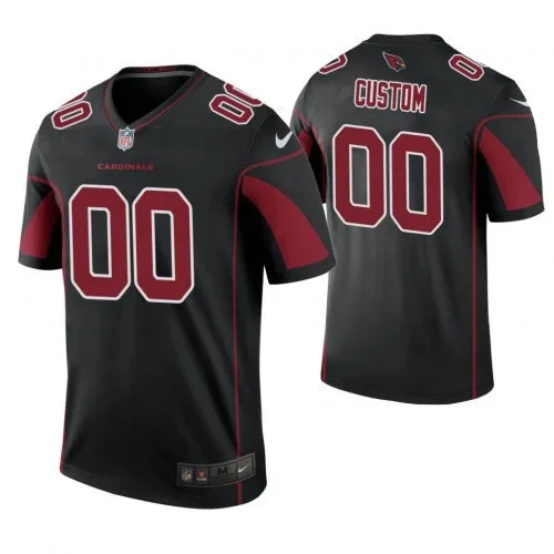 Youth's Arizona Cardinals Black Color Rush Legend Customized Jersey -