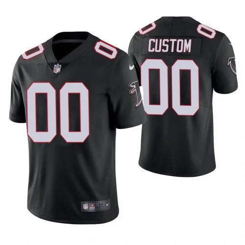 Men's Atlanta Falcons Black Elite Customized Jersey -