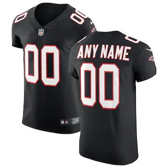 Men's Atlanta Falcons Black Vapor Untouchable Elite Custom Jersey -