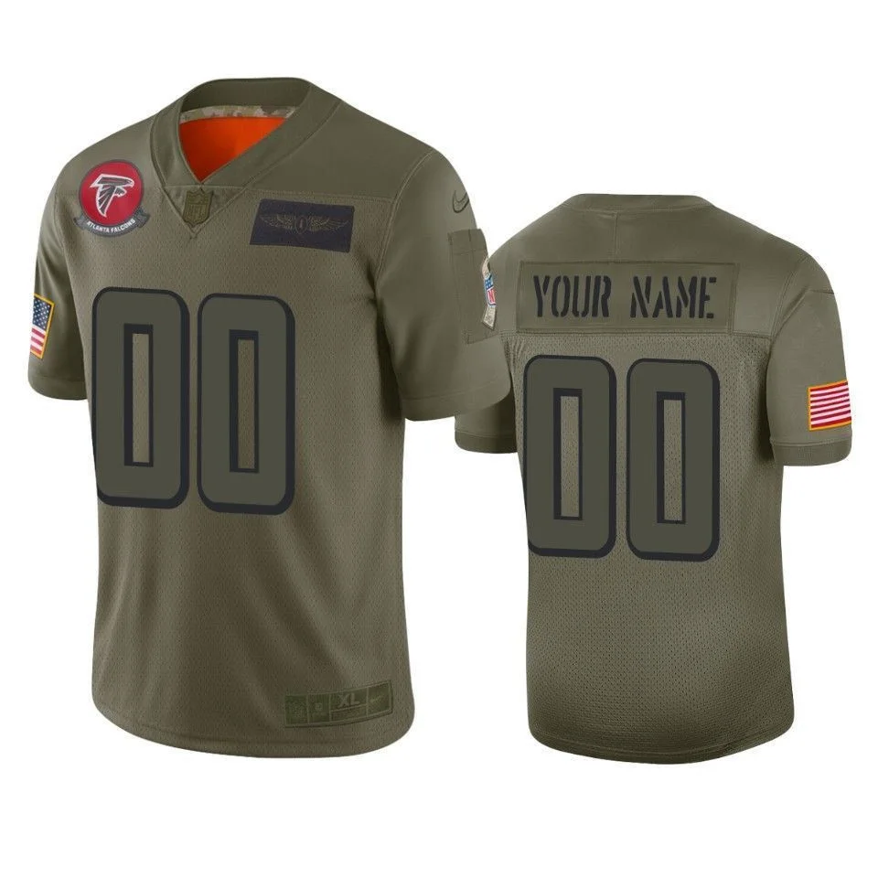 Men's Atlanta Falcons Custom Camo 2019 Salute to Service Limited Jersey -
