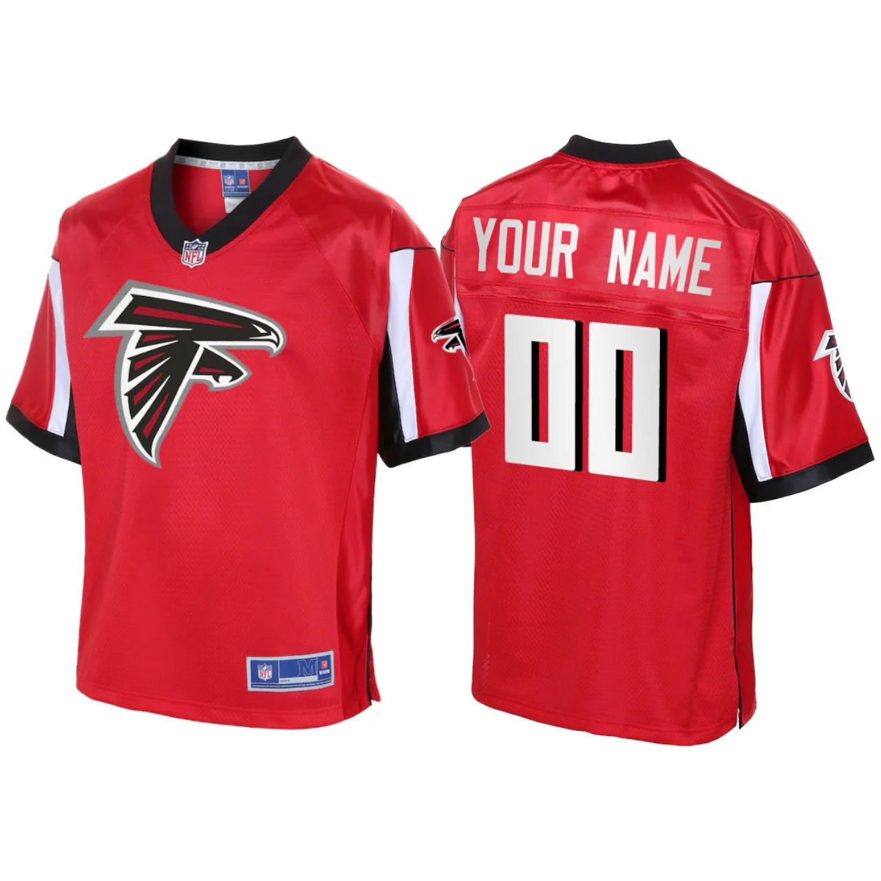 Men's Atlanta Falcons Custom Icon Jersey - Red -
