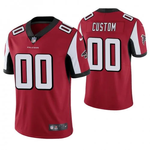 Men's Atlanta Falcons Red Vapor Untouchable Limited Player Customized Jersey -
