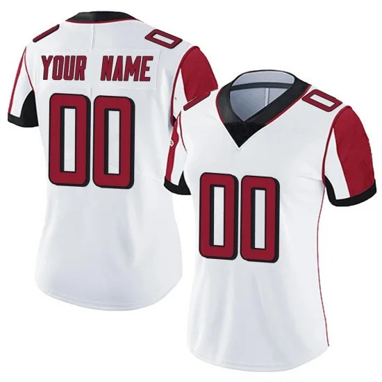 Woman's Custom Atlanta Falcons Limited Custom Vapor Untouchable Jersey - White -