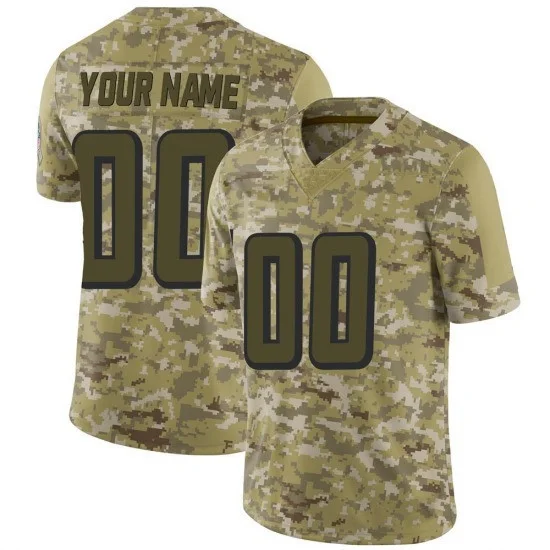 Youth's Custom Atlanta Falcons Limited Custom 2018 Salute to Service Jersey - Camo -